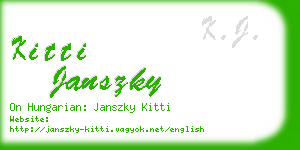 kitti janszky business card